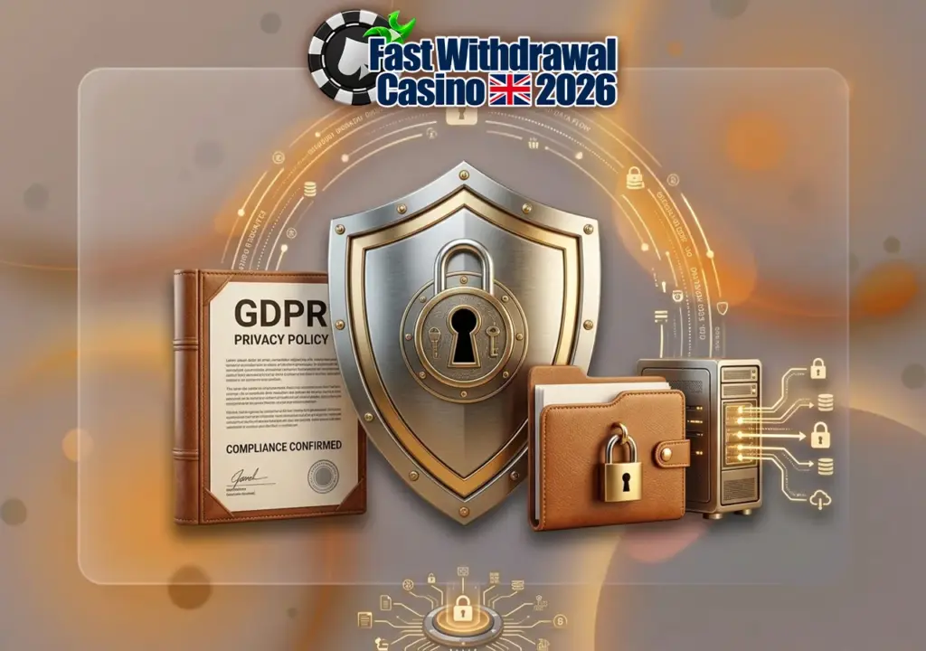 General Data Protection Regulation GDPR privacy policy shield protecting UK player personal data and encrypted servers